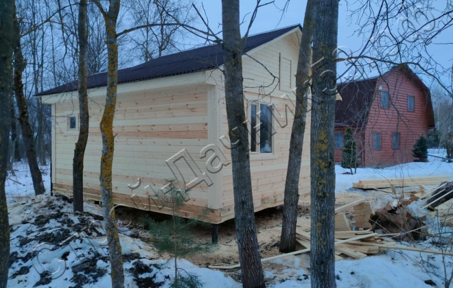 4 Брусовая баня Б-3, 6х5м, 26 М², Московская область, Сергиево-Посадский район, СНТ «Алмазово-2» (10)